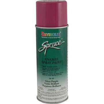 Spruce General Use Spray Paint 12 Oz. Gloss Purple 12 Cans/Case by Seymour – 16 oz. Aerosol Can, Gloss Purple, Model 98-89