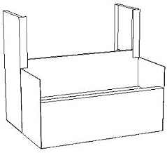Perlick SC18-18 18"W Underbar Storage Cabinet With Drainboard Top