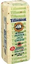 Tillamook Pepper Jack Cheese, 2 Pound -- 6 per case.