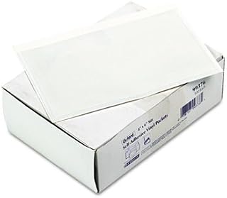 Pendaflex Self-Adhesive Vinyl Pockets, 4 x 6, Clear Front/White Backing, 100/Box