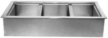 Wells ICP-300 45" Three Pan Drop In Ice Cooled Cold Food Well