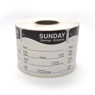ToughMark 2 x 2 Sunday Shelf Life Label by DayMark – Model 1143687