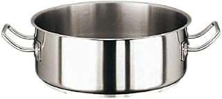 PADERNO Saucepan Bassa 2 Handles Cm 28 Serie 2000 Inox