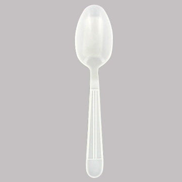 Direct Link Ipack Solutions Heavy Weight Cutlery Teaspoon White by DL-USA – Polypropylene, White, Model 176377