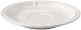 Villeroy & Boch Manoir Mocha/Espresso Saucer, 5 in, Premium Porcelain, White | Creamy White German porcelain espresso saucer, classic relief, dishwasher and microwave safe, completes an espresso ritual