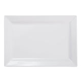 EGS Vogue White 11 x 7.5 Rectangular Plate - 6 / CS by Elite Global Solutions – Large, Melamine, White, Pack of 6, Model D7511RC-W