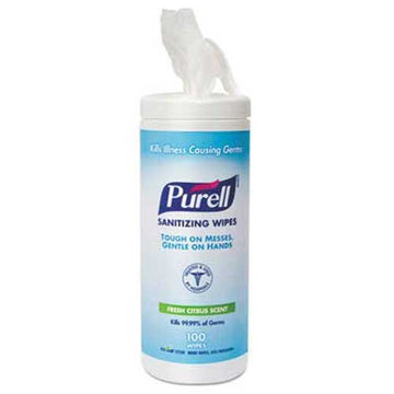Premoistened Hand Sanitizing Wipes by Purell – 1 Count (Pack of 12), Nonwoven Fiber, Pack of 12, Model 9111-12