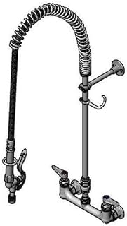 T&S Brass B-0133-CR-BVB-A Filler Unit, Easy Install, 8" Wall Mount, Ceramas, Lever Handles, V, B-0107-A, 6" Bracket