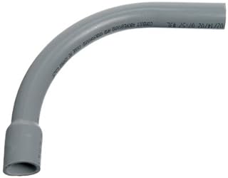 Carlon UA9AGB-CTN PVC Bell End Elbow, 90 Degree,Standard Radius, Electrical, 1-1/4-In. - Quantity 12
