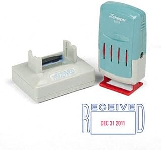 Xstamper VersaDater Message Dater, RECEIVED, Blue/Red