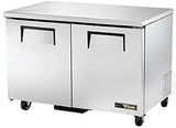 True Mfg. TUC-48F-HC Freezer, 48" Undercounter, Rear Mount 1/2 HP, (2) Solid Swing Doors | Stainless