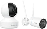REOLINK 4K Outdoor WiFi Security Camera & 5MP Indoor Camera Bundle, RLC-810WA + E1 Pro, Smart Detection, Color Night Vision, Auto Tracking, Two-Way Talk, 2.4/5GHz WiFi, Local Storage
