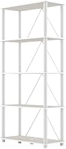 Starlight Canyon Home Grey 5-Tier Wood Open Bookcase, 27-inch, Multiple Shelves, Durable Construction, Stylish Storage for Living Room or Office