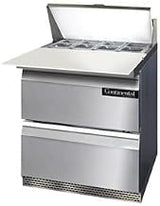 SW27-8C-FB-D Sandwich Unit, 27" W, With 8 Pan Top Openings, 19" Cutting Board, Front Breathing & Two Drawers