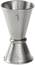 American Metalcraft JG1 Japanese-Style Jigger, Stainless Steel, 1/2 oz. x 1oz. Capacity, 1-3/4" Diameter x 2-3/4" Height (Pack of 12)