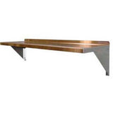 Wall Mount 12" H Shelving Unit Size: 12" H x 24" W x 12" D by PVIFS – 12"L x 24"W x 12"H, Metal, Silver, Model WS1224
