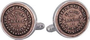 The Federal Union Cufflinks Coin Collector Memorbilla Cuff Links