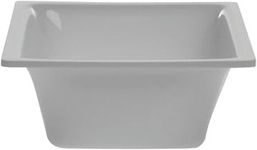 Delfin Bowl Square White Acrylic - 5 1/2 Square x 2 1/2 H