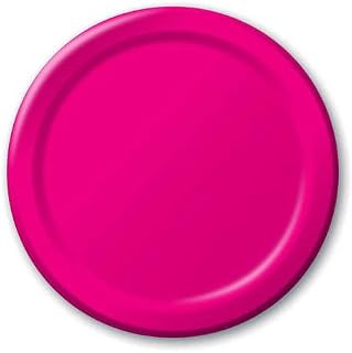 Creative Converting 50177B Hot Magenta Banquet Plate, Solid (10pks Case)
