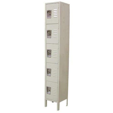 Products 5-Tier Locker by Omcan – Alloy Steel, Grey