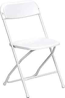 Flash Furniture Hercules Series Plastic Folding Chair (Set of 24) Quantity: Set of 52, Color: White