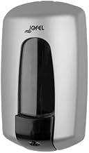 Jofel Liquid soap Dispenser for Wall mounting, refillable with 0.9L Capacity, soap Dispenser, Anti-Corrosion and Drop Protection Valve, ABS Container, Aitana-AC70300