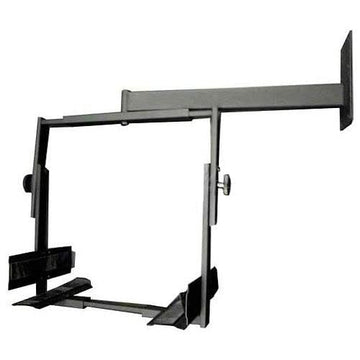 TV/CCTV Monitor Wall Mount Bracket by MG Electronics – 9.5"L x 22"W x 9"H, Aluminum, Black, Model WB-3