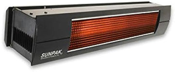 SUNPAK S25 (25,000 BTU) Hanging Patio Heater Black Natural Gas (NG) Black Front Fascia Kit