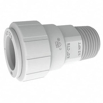 Male Connector by John Guest – 3/4" Cts x 3/4", Gray, Model PSEI012826