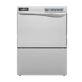 Kromo Aqua-50-USA High-Temperature Undercounter Commercial Dishwasher by Omcan – 29.0 liters, Stainless Steel, Silver, Model 49125