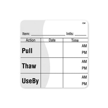 CoolMark 2 in x 2 in Pull/Thaw/Use By Label by Daymark – Model 112461