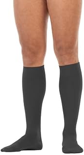 JOBST forMen SoftFit Knee High 20-30 mmHg Compression Socks, Closed Toe, Anthracite, X-Large, Long