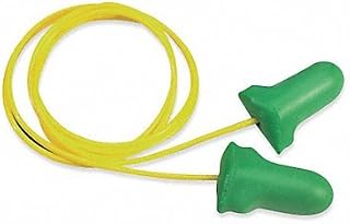 Howard Leight Disposable Corded Earplug 30 dB One Size Polyurethane Max Lite Green poly Bag 1Box/100Pairs