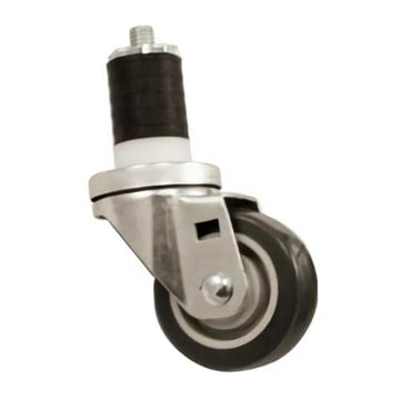 Duraglide 1 5/8 in Expanding Stem Caster with 3 in Wheel by Kason – stainless-steel, Model 6C523026PPPG