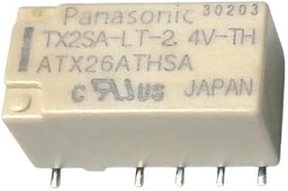 Panasonic TX2SA-LT-2.4V-TH Power/Signal Relay, 2 Form C, DPDT, MOMENTARY,