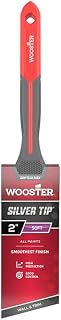 6-Pack of 2” Wooster G5221 Silver Tip Soft Angle Wall and Trim Paint Brush, GripTech MAX Handle