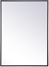 Wyn 20x28 Metal and MDF Mirror Medicine Cabinet in Black