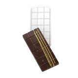 Light-Choco-Bar 18-Section-Tablet Chocolate Mold 130 Millimeters x 55 Millimeters by Martellato – 130mm x 55mm, Thermoformed plastic, Translucent, Pack of 5, Model 20TC005