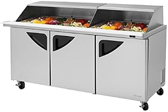 Turbo Air 3-Door Sandwich Salad Prep Table 23-CU.ft. TST-72SD-30-N-SL