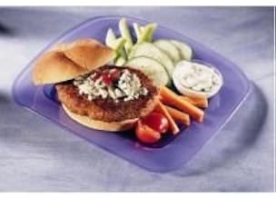 Butterball All Natural Round Seasoned Turkey Burger Patty, 6 Ounce -- 40 per case.