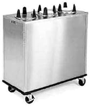 5307 Non-Heated Cabinet Style Mobile Dish Dispenser, Three Tubes & 7-1/4" Diameter Maximum Dish Size