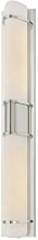 Hudson Valley Lighting Tottenville 27" Wall Sconce | Polished Nickel Finish | Matte Cloud Glass Shades | Modern Vertical Sconce | Made of Metal and Glass | 4.25" W x 4.25" E x 27" H | 1127-PN