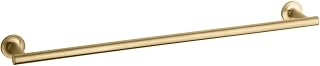 Kohler 14436-2MB Purist® 24" Towel bar, Vibrant Brushed Moderne Brass