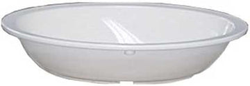 Yanco NS-036W Nessico Oval Bowl, 36 oz Capacity, 10" Length, 7.375" Width, 2.25" Height, Melamine, White Color, Pack of 24