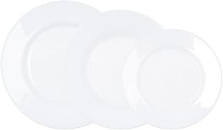 Luminarc Plumi Glass Dinnerware Set 18 Pieces - 6 People Multicolor