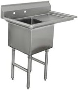Single Fabricated Bowl Scullery Sink Width: 45"