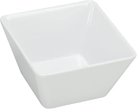 Yanco RM-404 Rome Square Bowl White - 10 oz - Pack of 72