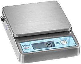 Edlund BRVS-10 10 lbs Bravo Digital Portion Scale with Protective Cover | Food Preparation Accessory with 6" x 6.75" Removable Platform for Buffet Catering, 13"W x 9"D x 5.75"H, Stainless Steel, NSF