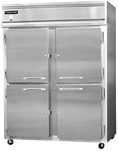 2RES-HD Extra-Wide Two Section Reach In Refrigerator, 57" W, Shallow Depth & Half-Height Doors