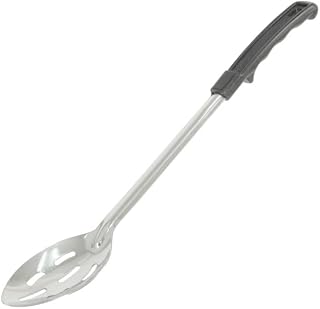 CAC Stainless Basting Spoon SBSL-13BH Slotted Black Handle 1.2 mm 13 inch
